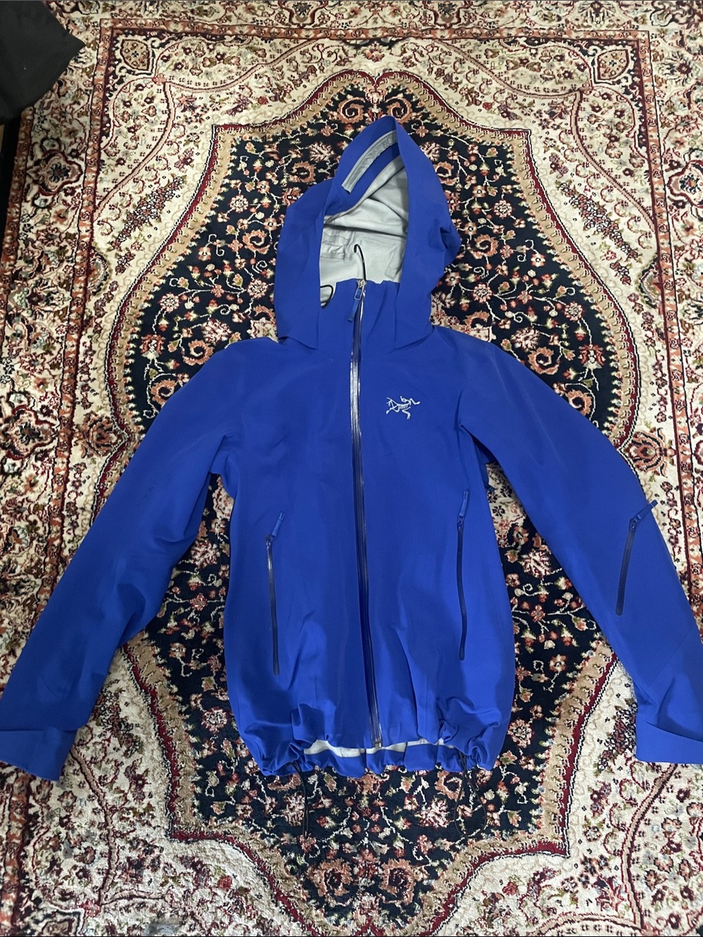 Arc'teryx Royal Blue Hooded Gore Tex Softshell Jacket Rain Beta LS Waterproof